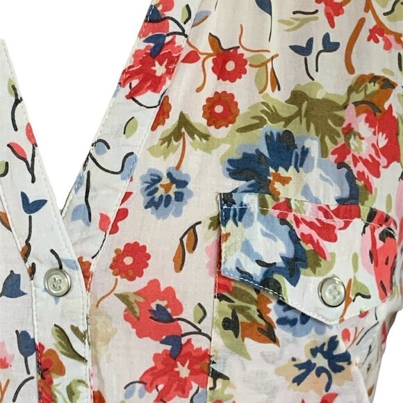 WD NY Cotton Western Floral Snap-Front Shirt Sz L #3F - Picture 5 of 8